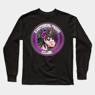 Enigmatic Whispers: Exploring the Existential Crisis of the Mystical Unicorn Long Sleeve T-Shirt